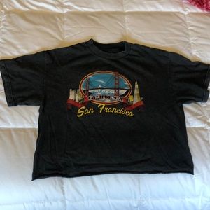 Printed, San Francisco t-shirt, cropped!